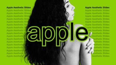 Neon Apple Aesthetic Slides