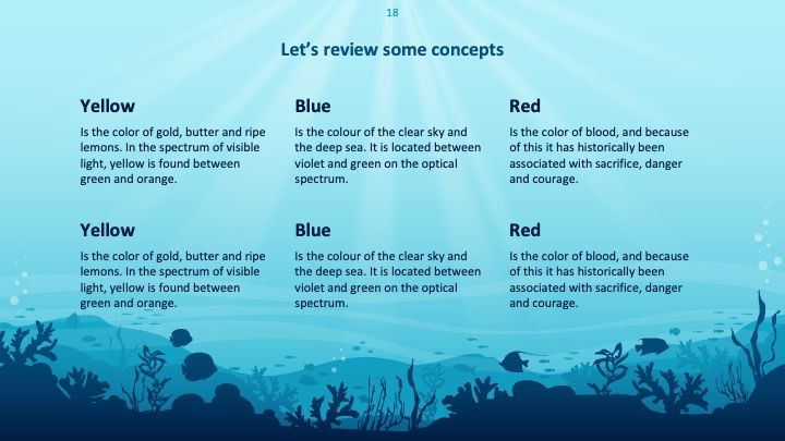 Plantilla para presentación azul del océano - diapositiva 17