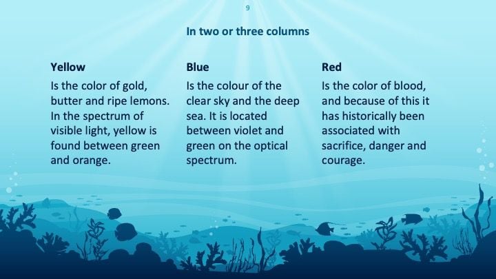 Plantilla para presentación azul del océano - diapositiva 8