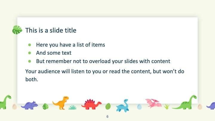 Slide Dinosaurus Lucu - slide 6