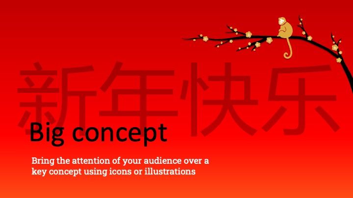 Plantilla de presentación para Año Nuevo Chino 2016 (El Mono) - diapositiva 6