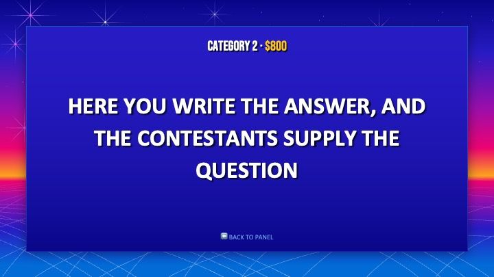 Jeopardy - slide 11