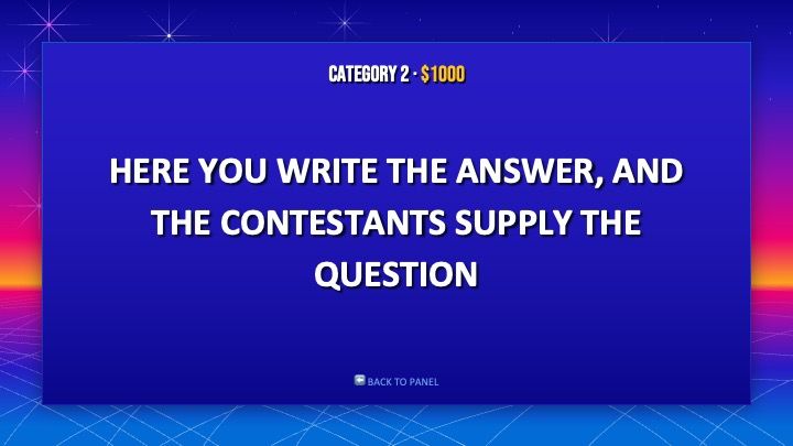 Jeopardy - slide 12