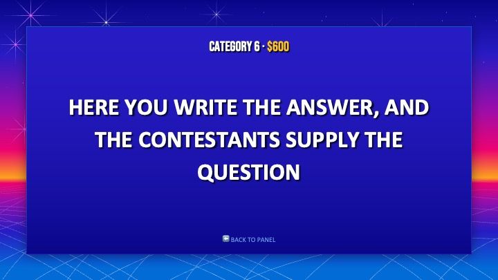 Plantilla para presentación del concurso Jeopardy - diapositiva 30