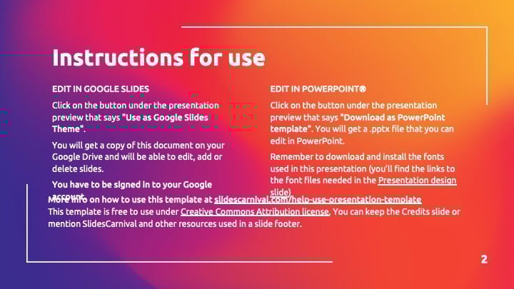 Rainbow Gradients Slides - slide 2