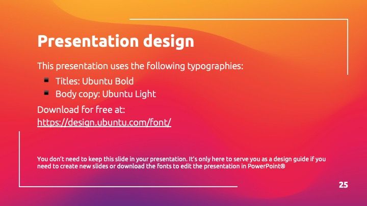 Plantilla para presentación con gradientes arcoiris - diapositiva 24
