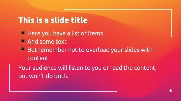 Rainbow Gradients Slides - slide 6