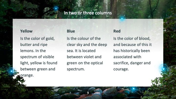 아름다운 마법의 숲 배경으로 디자인된 영감을 주는 디자인 (일러스트: Alex Monge) - slide 7