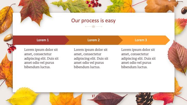 Plantilla para presentación con hojas de otoño - diapositiva 16
