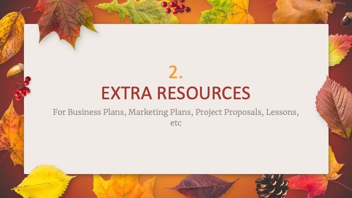 Plantilla para presentación con hojas de otoño - diapositiva 25
