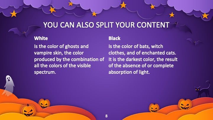 Plantilla para presentación de feliz Halloween - diapositiva 7