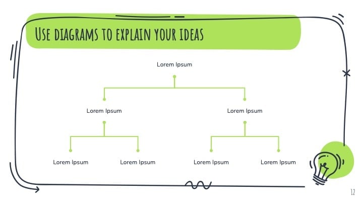 Green Doodles Slides - slide 12