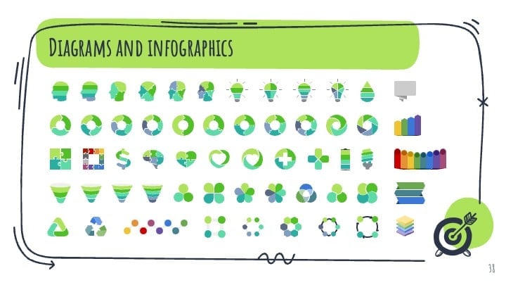 Green Doodles Slides - slide 38