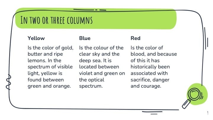 Green Doodles Slides - slide 9