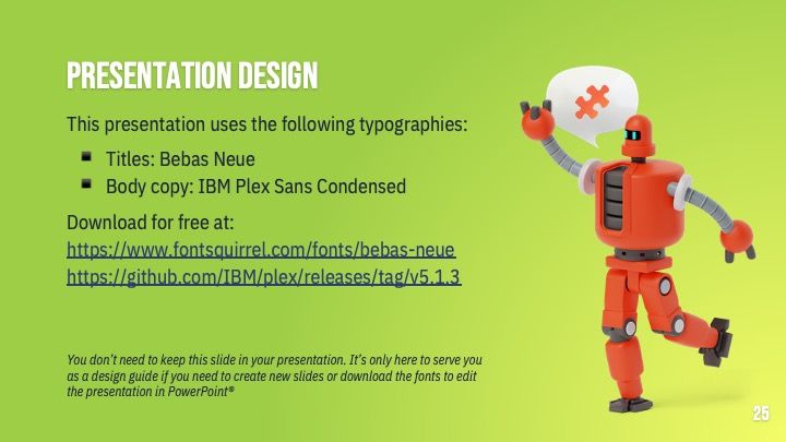 Plantilla para presentación con robots adorables - diapositiva 24
