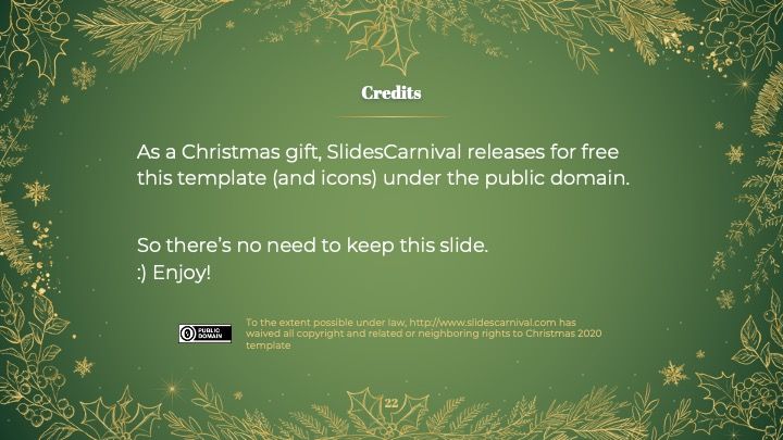 “Golden Christmas” - slide 21