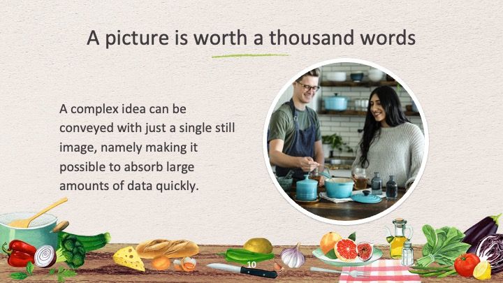 Plantilla para presentación de comida sana - diapositiva 9