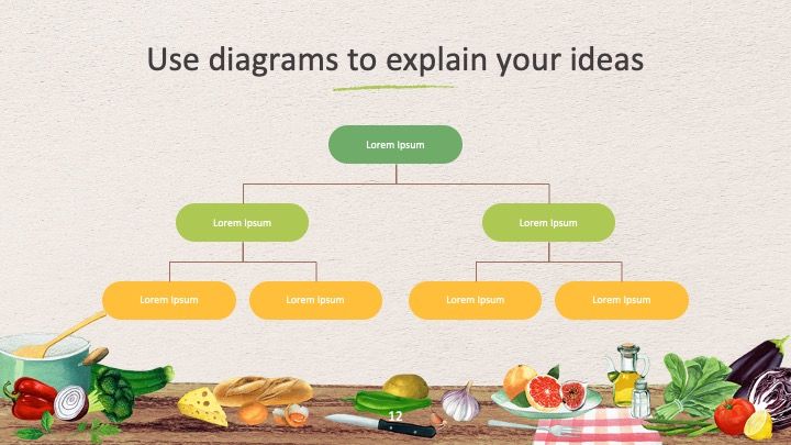 Plantilla para presentación de comida sana - diapositiva 11