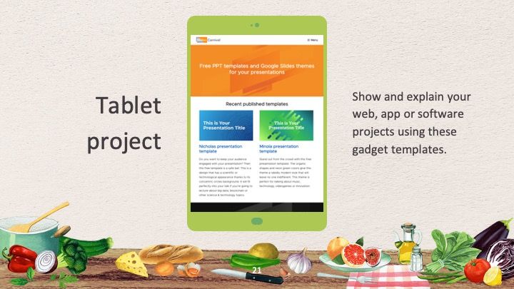 Plantilla para presentación de comida sana - diapositiva 20