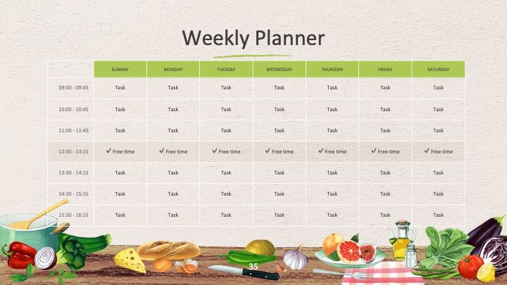 Plantilla para presentación de comida sana - diapositiva 34