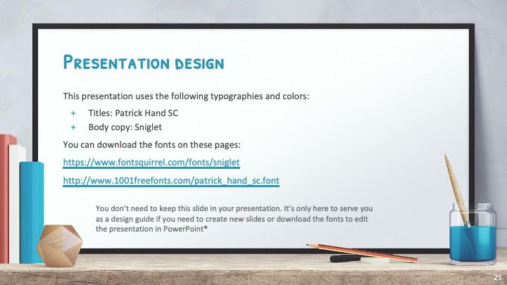 Plantilla para presentación con pizarra blanca - diapositiva 24