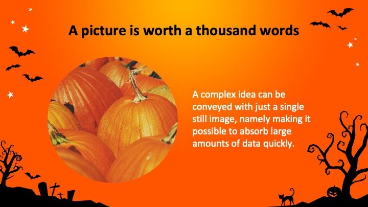 Modelo de apresentação Halloween simples - slide 9