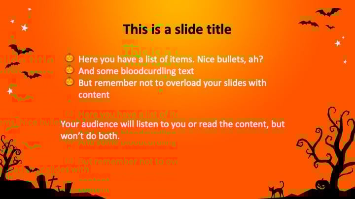 Simple Halloween Slides - slide 6
