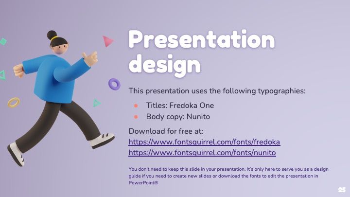 Plantilla para presentación con gente colorida en 3D - diapositiva 24