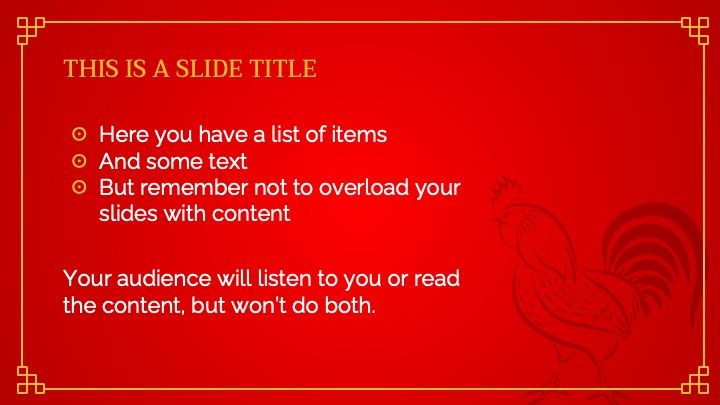 Chinese New Year 2017 (The Rooster) - slide 5