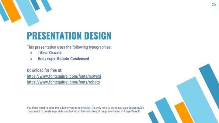 Plantilla de presentación azul dinámica - diapositiva 24