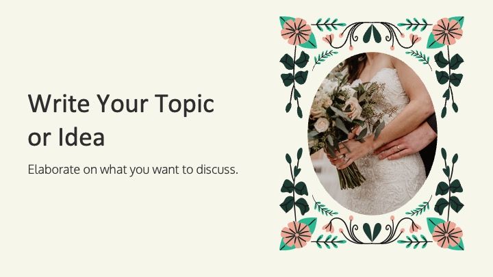 Plantilla de presentación con dibujos florales - diapositiva 10