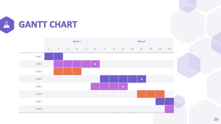 Purple Hexagons Slides - slide 29