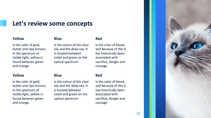 Plantilla para presentación azul formal de negocios - diapositiva 17
