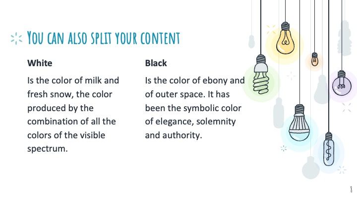 Colorful Light Bulbs - slide 7