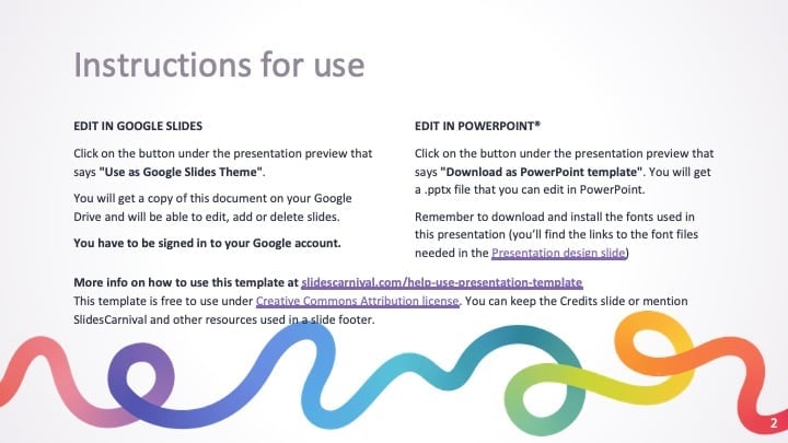 Rainbow Line Slides - slide 2