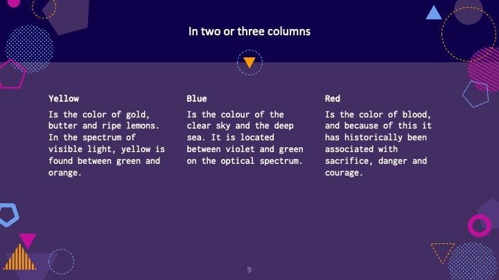 Geométrico roxo - slide 8