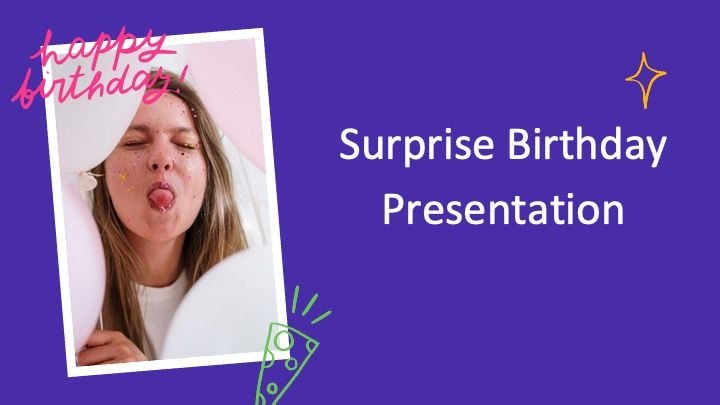 Surprise Birthday Template - slide 0
