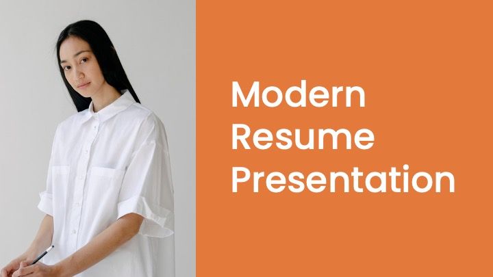 Modern resume - slide 0