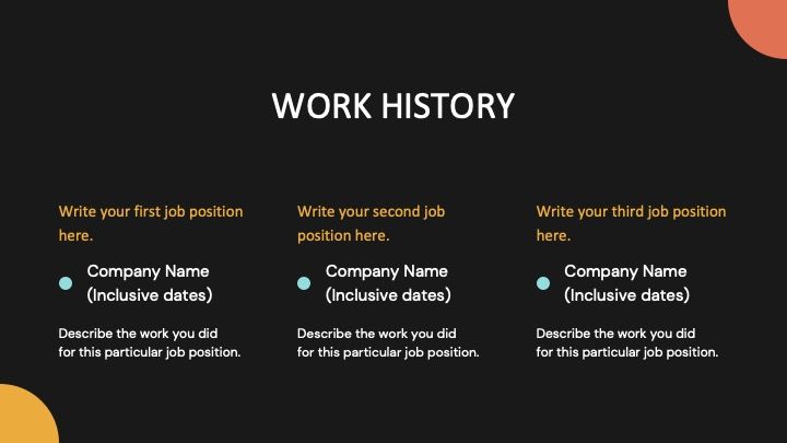 Minimalist resume - slide 5