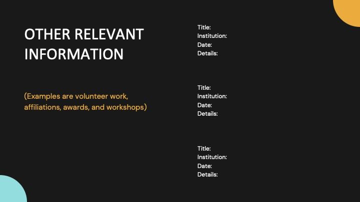 Minimalist resume - slide 8