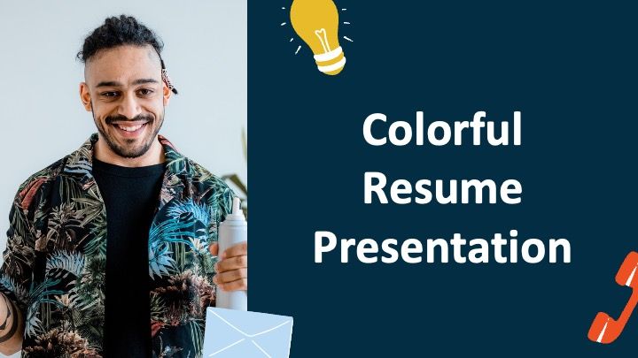 Colorful resume - slide 0