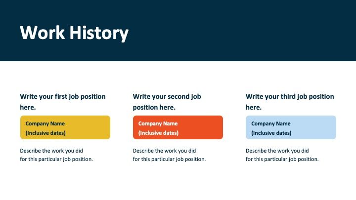 Colorful resume - slide 5