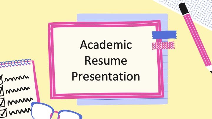 Academic resume - slide 0