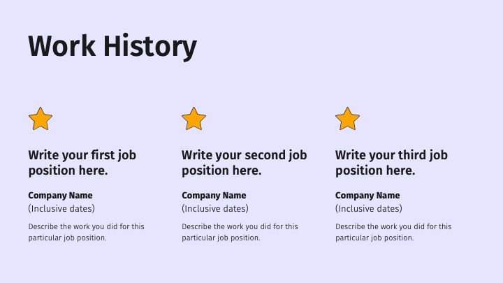Creative resume - slide 5