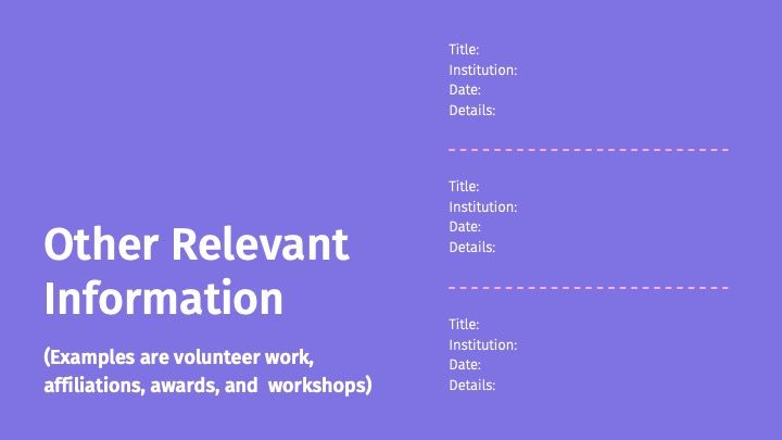 Creative resume - slide 8