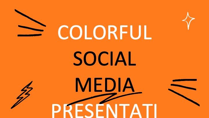 Mídia social colorida - slide 0