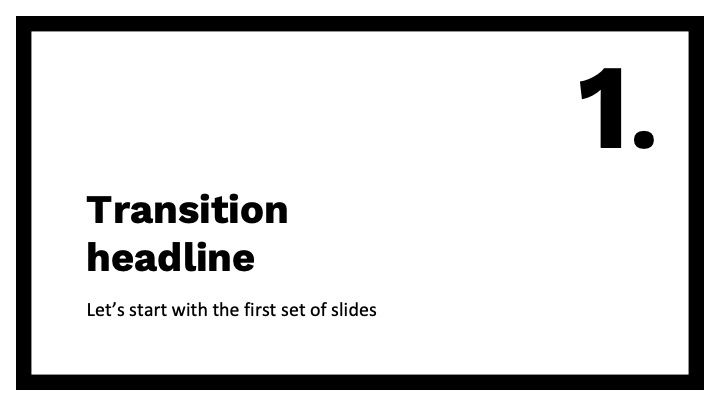Modelo de apresentação preto minimalista - slide 3