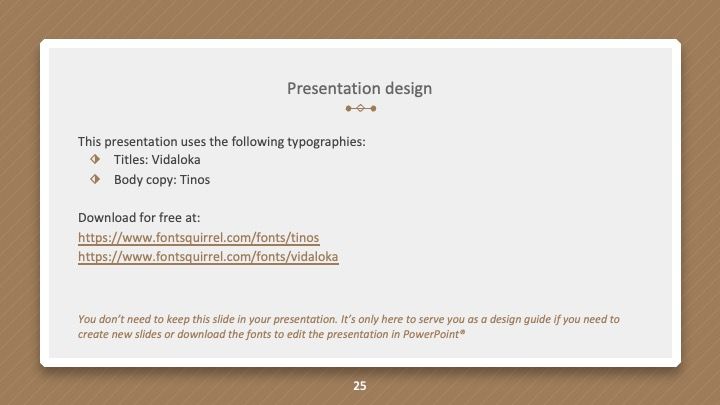 Plantilla de presentación marrón elegante - diapositiva 24