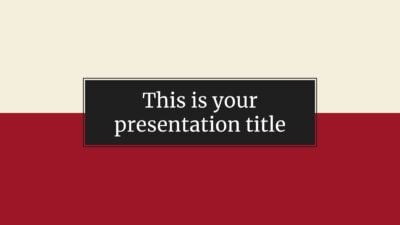 Free serious and formal Powerpoint template or Google Slides theme