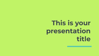 Free modern Powerpoint template or Google Slides theme with fresh colors